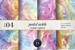 Pastel Smoke Swirl Pattern | Dreamy Abstract Background Product Image 1
