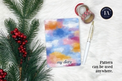 Watercolor Wash Digital Paper | Seamless Rainbow Texture Product Image 4