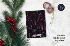 Vampire Fangs Pattern, Dark Gothic Teeth Digital Paper Product Image 4