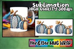 Gentle dreams 11oz 15oz sublimation wrap, Pumpkin Watercolor Product Image 1