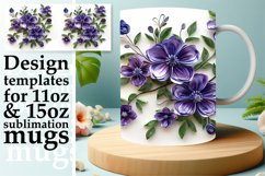 Whimsical Spring Blossom 3D Mug Wrap 11oz 15oz Product Image 1