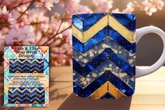 Glittery Stripe Mug 11oz/15oz Wrap with Sparkly Product Image 1