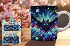 Radiant 15oz Mug Wrap Png Template , Animals Product Image 1