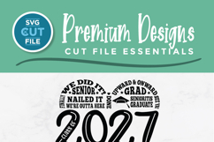 Class of 2027 svg, cute 2027 grad svg, 2027 graduate seniors Product Image 2