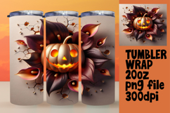 STYLISH 20oz Tumbler Template for Any Occasion , 3D Pumpkin Product Image 1