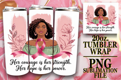 Radiant Love 20oz tumbler wrap, Cancer Product Image 1