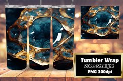 3D Geode Tumbler Wrap 20oz Agate Shine Product Image 1