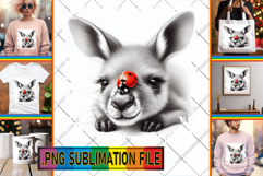 Bright Tote Bag Art Ideas PNG, Cute Animals Product Image 1