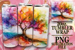 Whimsical Chic Vibrant Dynamic Blossom Tree Tumbler Wrap Product Image 1