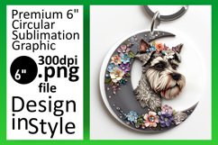 Modern Dog Design Sublimation Car Coaster Product Image 1