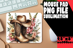 CHEERFUL desk mat Fun Sublimation, Western Product Image 1