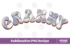 granny Png Retro Retro Mother&#039;s Day Mom Sublimation Product Image 1