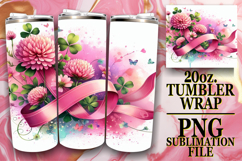 Cheerful evenings 20oz tumbler wrap, Flowers Product Image 1