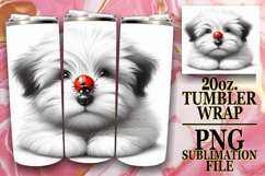 Cheerful days 20oz tumbler wrap, Cute Animals Product Image 1