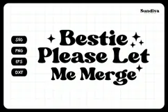 Funny Car Sticker Saying | Vehicle Decal - Bestie Please Product Image 3