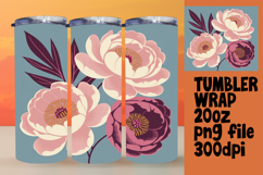 ARTISTIC 20oz Tumbler Design for Gifts , Flowers Product Image 1