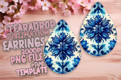 Gorgeous Teardrop Design for Crafting , Watercolor Patter Product Image 1