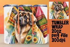 Watercolor Cute Owl Tumbler Wrap 20oz Product Image 1