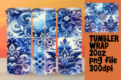 TRENDY 20oz Sublimation Tumbler , Watercolor Patter Product Image 1