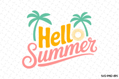 Hello Summer svg | Summer Svg | Svg Cut Files Product Image 1