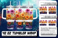 Meadow Bliss Watercolor Tumbler Wrap Product Image 1