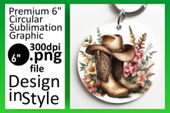 Glamorous Circle Design for Sublimation , Western Product Image 1