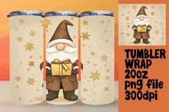 Cute Christmas Gnome Wrap 20oz Sublimation Design Product Image 1