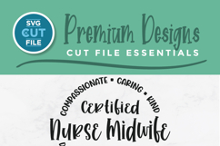 Nurse Midwife svg - a CNM pregnancy support worker svg Product Image 2