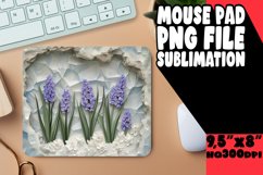 3D Flower Hole Design for Mouse Pad Sublimation PNG Product Image 1