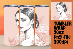 ELEGANT 20oz Tumbler Wrap for Creative Gifts , Beauty Woman Product Image 1