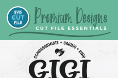 Gigi svg - Grandma Gigi with heart - grandma svg for crafts Product Image 2