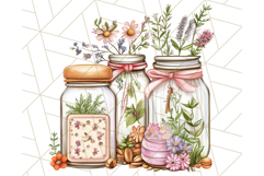Cottagecore Kitchen Clipart, Vintage Country Floral Kitchen Product Image 3