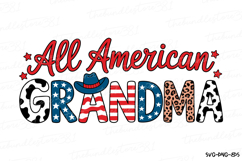 All American Grandma Svg | 4th of July Svg | Svg Cut File Product Image 1