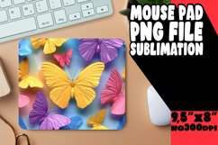 Spring Flutter 3D Mouse Pad - Colorful Butterflies Product Image 1