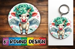 Whimsical Circle Ornaments Design, Valentines Product Image 1