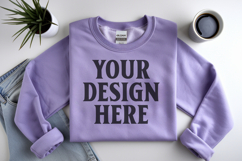 Daisy Gildan 18000 Folded Flat Lay Mockups Product Image 1