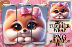 Wholesome joy 20oz tumbler wrap, 3D Dog Product Image 1