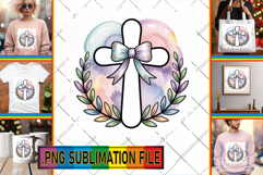 LUMINOUS Sublimation Gift Ideas, Cross and Bow Product Image 1