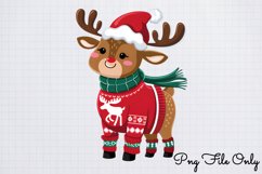 Woodland Christmas Watercolor Clipart PNG Product Image 1