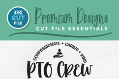 PTO Crew-a Parent Teacher Organization SVG file Product Image 2
