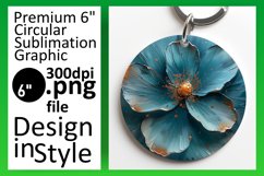 Garden of Beauty: Sublimated Round Designs Art PNG Product Image 1
