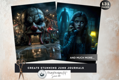 Slasher Movie Villain Horror Digital Papers Printable Pages Product Image 10