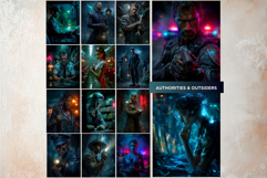 Slasher Movie Villain Horror Digital Papers Printable Pages Product Image 6