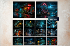 Slasher Movie Villain Horror Digital Papers Printable Pages Product Image 9