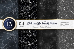 Seamless Spiderweb Pattern Delicate Tileable Digital Paper Product Image 1