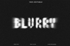 Abstract Blurry Lines Text Effect Product Image 1