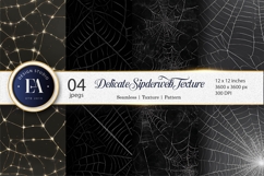 Spiderweb Pattern Seamless Delicate Tileable Digital Paper Product Image 1