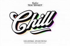 Chill text style, minimalistic style editable text effect Product Image 1
