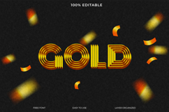 3D Golden Text Effect Product Image 1