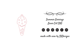 Summer Earrings Laser Cut SVG Product Image 2